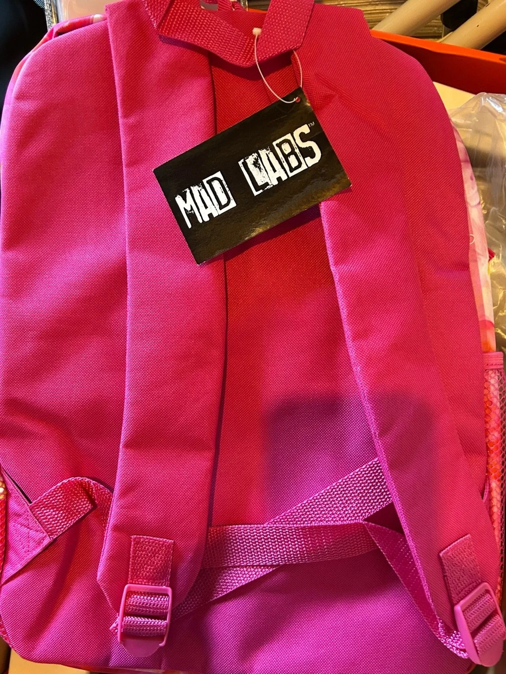 Pink Floral Kids Backpack with Bonus Pink Bluetooth Speaker